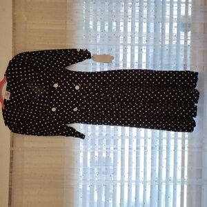 Shelly Michaels Vintage Black with White Polka Dot Dress, Size: 7/8, NWT